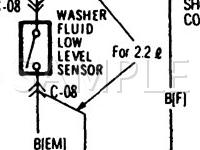 1988 Mazda B2200  2.2 L4 GAS Wiring Diagram