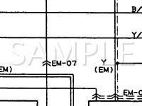1989 Mazda 323  1.6 L4 GAS Wiring Diagram