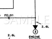 1989 Mazda B2200  2.2 L4 GAS Wiring Diagram