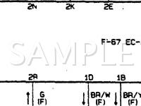 1990 Mazda B2600  2.6 L4 GAS Wiring Diagram