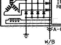 1991 Mazda 323 DX 1.8 L4 GAS Wiring Diagram