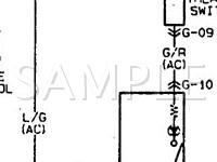 1991 Mazda 323  1.6 L4 GAS Wiring Diagram