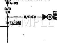 1991 Mazda 626  2.2 L4 GAS Wiring Diagram