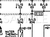 1992 Mazda MX-6  2.2 L4 GAS Wiring Diagram