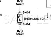 1992 Mazda B2200  2.2 L4 GAS Wiring Diagram