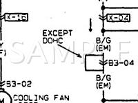 1992 Mazda Protege DX 1.8 L4 GAS Wiring Diagram