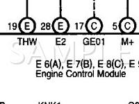 2003 Toyota Camry  2.4 L4 GAS Wiring Diagram
