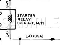 1986 Toyota Supra  3.0 L6 GAS Wiring Diagram