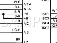 1986 Toyota Supra  3.0 L6 GAS Wiring Diagram