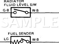 1986 Toyota Supra  3.0 L6 GAS Wiring Diagram