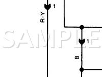 1986 Toyota Supra  3.0 L6 GAS Wiring Diagram