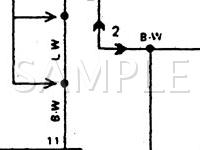 1988 Toyota Camry LE 2.5 V6 GAS Wiring Diagram