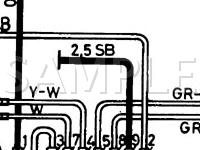 1986 Volvo 245 GL 2.3 L4 GAS Wiring Diagram