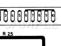 1987 Volvo 244 GL 2.3 L4 GAS Wiring Diagram