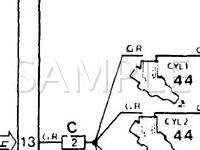 1987 Volvo 740 GLE 2.3 L4 GAS Wiring Diagram
