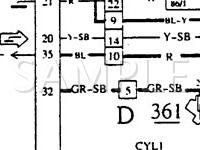1989 Volvo 740 GL 2.3 L4 GAS Wiring Diagram