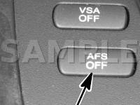 Left Side Of Dash Diagram for 2006 Acura RL  3.5 V6 GAS