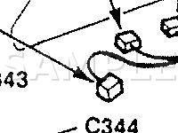 LH Door Connector Locations Diagram for 1990 Acura Integra RS 1.8 L4 GAS