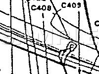 Cowl Panel Connector & Ground Locations Diagram for 1990 Acura Legend LS 2.7 V6 GAS