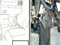 Pedal Cluster Diagram for 2001 Audi A4  2.8 V6 GAS