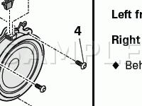 Loudspeakers Diagram for 2005 Audi A4 Quattro  2.0 L4 GAS