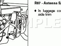 Luggage Compartment Components Diagram for 2008 Audi A6 Quattro Avant 3.2 V6 GAS