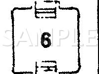 Auxiliary Relay Panel Diagram for 1989 Audi 100  2.3 L5 GAS