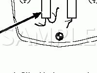 Connector in RH Cable Duct on Engine Diagram for 1999 BMW 750IL  5.4 V12 GAS