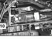 Rear RH Side of Engine Compartment in E-Box Diagram for 1998 BMW 750IL  5.4 V12 GAS