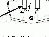 Connector in RH Cable Duct on Engine Diagram for 1995 BMW 750IL  5.4 V12 GAS