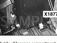 In Rear LH Side of Luggage Compartment Diagram for 1997 BMW 750IL  5.4 V12 GAS