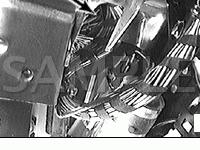Connector Strip in Driver's Footwell Diagram for 2000 BMW 750IL  5.4 V12 GAS