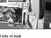 Below RH Side of Dash Diagram for 2004 BMW 530I  3.0 L6 GAS