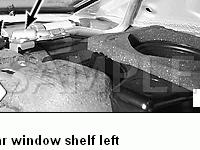 Under Rear Window Shelf, Left Diagram for 2003 BMW 525I  2.5 L6 GAS