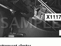 Behind Instrument Cluster Diagram for 2003 BMW 525I  2.5 L6 GAS