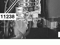In Rear RH Side of Luggage Compartment Behind Trim Panel Diagram for 2001 BMW 525I Sport Wagon 2.5 L6 GAS