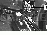 Left of Spare Wheel under Trim Panel Diagram for 2001 BMW 525I  2.5 L6 GAS