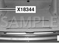 Under LH Luggage Compartment Trim Diagram for 2003 BMW 530I  3.0 L6 GAS