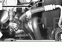RH Front of Engine Diagram for 2003 BMW 540I  4.4 V8 GAS