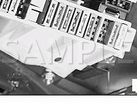 Below RH Luggage Compartment Trim Panel Diagram for 2003 BMW 530I  3.0 L6 GAS