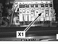 RH Side of RH Footwell under Carpet Diagram for 2001 BMW 540I  4.4 V8 GAS
