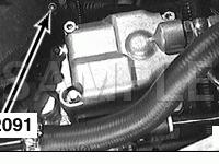 Rear of Engine under Intake Manifold Diagram for 2002 BMW 325I  2.5 L6 GAS