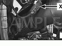 Front Right of Engine Compartment Diagram for 2004 BMW 325I  2.5 L6 GAS