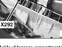 In Rear RH Side of Luggage Compartment behind Trim Panel Diagram for 2001 BMW M5  5.0 V8 GAS