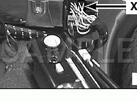 Left of Spare Wheel under Trim Panel Diagram for 2001 BMW 540I  4.4 V8 GAS