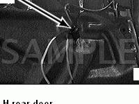 In Upper LH Rear Door Diagram for 2005 BMW 530I  3.0 L6 GAS
