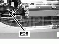 Under LH Front Bumper Diagram for 2001 BMW 530I  3.0 L6 GAS