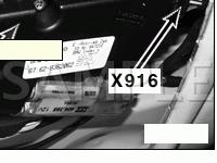 In Headliner Diagram for 2005 BMW M3  3.2 L6 GAS
