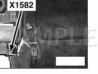 Under Center Console Near Selector Lever Diagram for 2002 BMW 325XI  2.5 L6 GAS
