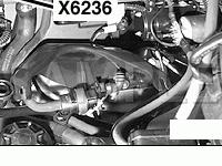 LH Side Of Engine Under Intake Pipe Diagram for 2006 BMW 325CI  2.5 L6 GAS